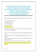 WGU D677 PRE OA EXAM WITH ACTUAL &NewLine;CORRECT QUESTIONS AND VERIFIED &NewLine;DETAILED ANSWERS&vert; CURRENTLY TESTING &NewLine;VERSION &vert; ALREADY GRADED &NewLine;A&plus;&vert;NEWEST&vert;EXPERT VERIFIED FOR &NewLine;GUARANTEED PASS 2026&sol;2027