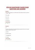 MTA BUS MAINTAINER CHASSIS EXAM QUESTIONS AND ANSWERS