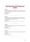 MTA Helper Exam 4612 Questions and Answers