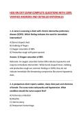 HESI RN EXIT EXAM COMPLETE QUESTIONS WITH 100&percnt; VERIFIED ANSWERS AND DETAILED RATIONALES