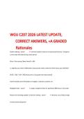 WGU C207 Data-Driven Decision Making OA Questions and Answers 2026 &vert; Rationales