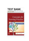 TEST BANK For Concepts For Nursing Practice &lpar;With Ebook Access On Vitalsource&rpar; 4th Edition Most Latest Version 2025 &lbrack;A&plus;&rsqb; All Chapters Fully Coveredby Jean Foret Giddens Phd RN FAAN ANEF isbn 978-0323809825 COMPLETE GUIDE ALL CHAPTERS COVERED 100&percnt; VERIFIED