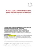 FLORIDA LAWS and RULES CHIROPRACTIC BOARD