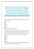 GENERAL APPRAISER INCOME APPROACH &NewLine;PRACTICE EXAM WITH ACTUAL CORRECT &NewLine;QUESTIONS AND VERIFIED DETAILED &NewLine;ANSWERS&vert; CURRENTLY TESTING VERSION &vert; &NewLine;ALREADY GRADED A&plus;&vert;NEWEST&vert;EXPERT &NewLine;VERIFIED FOR GUARANTEED PASS 2026&sol;2027 