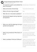 Portage Pathophysiology Module 5 Exam &vert; Study Guide