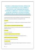 GENERAL APPRAISER INCOME APPROACH &NewLine;FINAL EXAM WITH ACTUAL CORRECT &NewLine;QUESTIONS AND VERIFIED DETAILED &NewLine;ANSWERS&vert; CURRENTLY TESTING VERSION &vert; &NewLine;ALREADY GRADED A&plus;&vert;NEWEST&vert;EXPERT &NewLine;VERIFIED FOR GUARANTEED PASS 2026&sol;2027