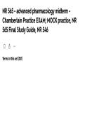 NR 565 Advanced Pharmacology Midterm Practice Exam Mock Exam NR 565 Final Study Guide NR 546 Questions and Answers 2026&sol;2027