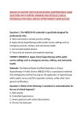 NBCDCH-PS MASTER CERTIFICATION REVIEW COMPREHENSIVE EXAM QUESTIONS WITH VERIFIED ANSWERS AND DETAILED CLINICAL RATIONALES FOR PUBLIC SERVICE HYPNOTHERAPY EXAM SUCCESS