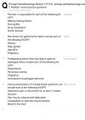 Portage Pathophysiology Module 7 &vert; Exam Practice Questions