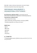 WGU D469 Objective&sol;Performance Assessment Study Guide 2026&colon; Quality&comma; Continuous Improvement&comma; and Lean Six Sigma - Complete Review