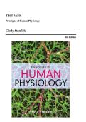 TEST BANK For Principles of Human Physiology&comma; 6th Edition by Stanfield&comma; All Chapters 1 - 24&comma; Complete Newest Version