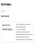 NR-547 Midterm &ndash; Midterm Study Guide