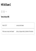 NR 545 Exam 2 &ndash; Exam 2 Study Guide
