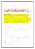 PMT 0170 RISK MANAGEMENT EXAM 300 ACTUAL &NewLine;QUESTIONS AND CORRECT ANSWER WITH &NewLine;RATIONALE LATEST UPDATE ALREADY GRADED A&plus; 