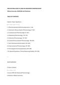 NSG 533 FINAL EXAM V3 &vert; NSG 533 ADVANCED PHARMACOLOGY &NewLine;Wilkes University &vert; 2026 Q&A with Rationale &NewLine;TABLE OF CONTENTS &NewLine;&vert; Section &vert; Topic &vert; Questions &vert; &NewLine;&vert;---------&vert;-------&vert;-----------&vert; &NewLine;&vert; 1 &vert; Pharmacokinetics & Pharmacodynamics &vert; 1-30 &vert; &NewLine;&vert; 2 &vert; Autono