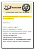 Wisconsin Pesticide Applicator Test &ndash; Field and Vegetable Crops 1&period;1 &ndash; 250 Questions & Answers&NewLine;&NewLine;