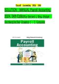 Solution Manual for Payroll Accounting 2026&comma; 34th Edition by Bernard J&period; Bieg&comma; Bridget Stomberg&comma; Chapters 1 - 7&comma; Complete Verified Newest Version&NewLine;