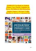 Pediatric Primary Care&colon; Practice Guidelines for Nurses&comma; 5th Edition &ndash; Complete Test Bank Chapters 1&ndash;36 &vert; Questions & Answers