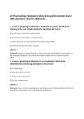 ATI Pharmacology&colon; Medication Safety & Drug Administration Exam 1&NewLine;2026 &vert;Questions &vert;Answers &vert;Rationales&NewLine;
