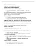 Lecture notes Psychology - attachment and development 