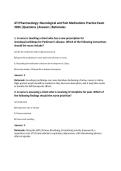 ATI Pharmacology&colon; Neurological and Pain Medications Practice Exam&NewLine;2026 &vert;Questions &vert;Answers &vert;Rationales