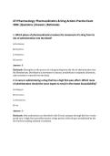 ATI Pharmacology&colon; Pharmacokinetics & Drug Actions Practice Exam&NewLine;2026 &vert;Questions &vert;Answers &vert;Rationales&NewLine;