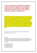 ACTUAL TEST FOR WGU D202 HUMAN GROWTH &NewLine;AND DEVELOPMENT OBJECTIVE ASSESSMENT &NewLine;EXAM  300 ACTUAL QUESTIONS AND CORRECT &NewLine;ANSWERS WITH RATIONALE LATEST UPDATE &NewLine;ALREADY GRADED A&plus; ASSURED PASS