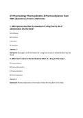 ATI Pharmacology&colon; Pharmacokinetics & Pharmacodynamics Exam&NewLine;2026 &vert;Questions &vert;Answers &vert;Rationales