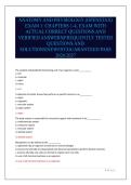 ANATOMY AND PHYSIOLOGY &lpar;OPENSTAX&rpar;&NewLine;EXAM 1&colon; CHAPTERS 1-4&comma; EXAM WITH&NewLine;ACTUAL CORRECT QUESTIONS AND&NewLine;VERIFIED ANSWERS&vert;FREQUENTLY TESTED&NewLine;QUESTIONS AND&NewLine;SOLUTIONS&vert;NEWEST&vert;GUARANTEED PASS&NewLine;2026&sol;20