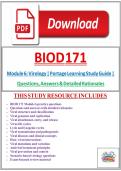 BIOD 171 Module 6&colon; Virology &vert; Portage Learning Study Guide &vert; Questions&comma; Answers & Detailed Rationales