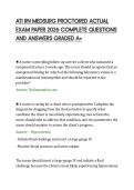ATI RN MEDSURG PROCTORED ACTUAL&NewLine;EXAM PAPER 2026 COMPLETE QUESTIONS&NewLine;AND ANSWERS GRADED A&plus;