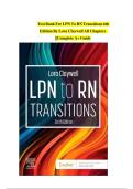 Test Bank - LPN to RN Transitions 6th Edition by Lora Claywell &vert; All chapters &vert; Complete guide A&plus;&period;