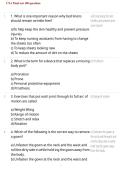 CNA Final Test &ndash; 100 Questions and Answers