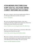 ATI RN MEDSURG PROCTORED EXAM&NewLine;SCRIPT 2026 FULL SOLUTIONS VERIFIED&NewLine;CORRECT RESPONSES HIGH SCORING&NewLine;