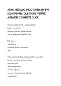 ATI RN MEDSURG PROCTORED REVIEW&NewLine;2026 UPDATED QUESTIONS VERIFIED&NewLine;ANSWERS COMPLETE GUIDE&NewLine;