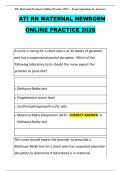 ATI RN MATERNAL NEWBORN  ONLINE PRACTICE 2026  
