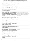 TCR Texas Commercial Rules Test TCR Road Rules Test Questions and Answers 2026&sol;2027
