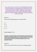 WGU C784 OA EXAM &sol;ACTUAL WGU C784 APPLIED HEALTHCARE STATISTICS OBJECTIVE ASSESSMENT EXAM 2026&sol;2027 PRACTICE QUESTIONS AND STUDY GUIDE COMPLETE ACCURATE EXAM REAL QUESTIONS AND CORRECT VERIFIED ANSWERS WITH DETALED RATIONALES &lpar;100&percnt; CORRECT VERIFIED ANSWER