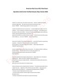 American Red Cross-ACLS Final Exam Questions And Correct Verified Answers New Version 2026