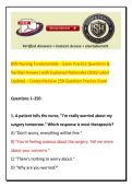 BSN Nursing Fundamentals &ndash; Exam Practice Questions & Verified Answers with Explained Rationales &lpar;2026 Latest Update&rpar; &ndash; Comprehensive 250-Question Practice Exam