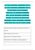 ATI 2023 MATERNAL NEWBORN TEST A&comma; &NewLine;ATI 2023 MATERNAL NEWBORN TEST B&comma; &NewLine;RN MATERNAL-CHILD NURSING &NewLine;PRACTICE&comma; ATI VERIFIED ANSWERS &NewLine;2023&comma; NCLEX MATERNAL NEWBORN &NewLine;REVIEW&comma; ATI PRACTICE QUESTIONS &NewLine;MATERNAL-CHILD&comma; MATERNAL NURSING &NewLine;EXAM PREP 2023&comma; RN ATI 