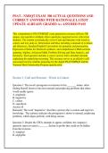 PSAT - NMSQT EXAM  300 ACTUAL QUESTIONS AND &NewLine;CORRECT ANSWERS WITH RATIONALE LATEST &NewLine;UPDATE ALREADY GRADED A&plus; ASSURED PASS