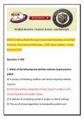 BSN3A Evidence-Based Nursing Practice Exam Questions & &lbrack;Verified Answers&rsqb;&comma; Plus Explained Rationales &vert; 2026 Latest Update &vert; Instant Download PDF
