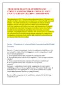  NU518 EXAM 300 ACTUAL QUESTIONS AND &NewLine;CORRECT ANSWERS WITH RATIONALE LATEST &NewLine;UPDATE ALREADY GRADED A&plus; ASSURED PASS