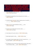 ASA 101 REVIEW LATEST 2026&sol;2027&NewLine;ACTUAL EXAM QUESTIONS WITH&NewLine;CORRECT ANSWERS 100&percnt; VERIFIED&NewLine;GRADED A&plus;