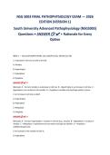NSG 5003 FINAL PATHOPHYSIOLOGY EXAM &mdash; 2026&NewLine;EDITION &lpar;VERSION 1&rpar;&NewLine;South University Advanced Pathophysiology &lpar;NSG5003&rpar;&NewLine;Questions &bull; ANSWER&plus; Rationale for Every&NewLine;Option