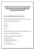 New Mexico GF-9 Utility Lines Exam&colon; Complete Questions &NewLine;And Correct Detailed Answers &lpar;Expert Verified Exam&rpar; &NewLine;&vert;Already Graded A&plus;&vert;&vert;Brand New&excl;&excl; 