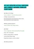 ATI VATI UPDATED ACTUAL QUESTIONS&NewLine;AND CORRECT ANSWERS COMPLETE&NewLine;STUDY GUIDE