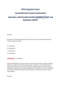 MTA Dispatcher Exam&NewLine;Comprehensive Practice Examination&NewLine;Questions with Detailed Verified ANSWERs and&NewLine;Rationales 2026&excl;&excl;&excl;