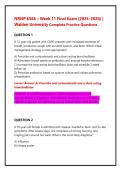 NRNP 6568 Week 11 Final Exam &lpar;2025&sol;2026&rpar; Walden University &ndash; Complete High-Yield Family Nurse Practitioner Study Bank with Detailed Clinical Rationales &lpar;Grade A&plus;&rpar;